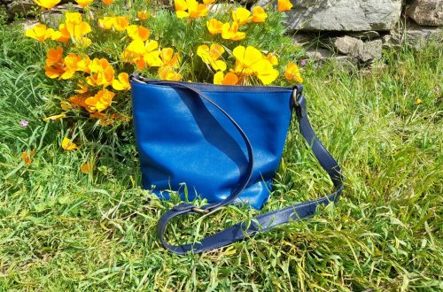 Sac à main bleu sur mesure